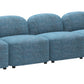 Cleo Blue Middle Chair