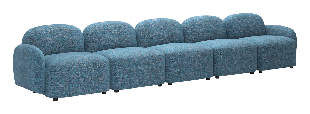 Cleo Blue Middle Chair