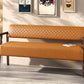 Belden Diamond-Quilted Faux Leather Bench