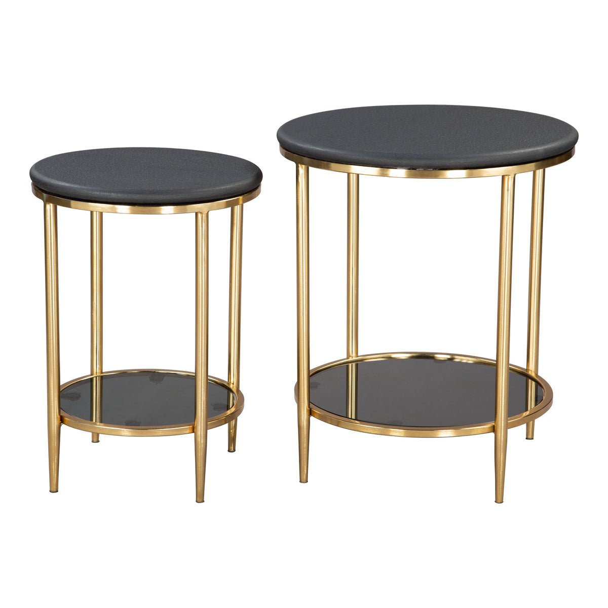 Koper Black Coffee Table Set (2-Piece)