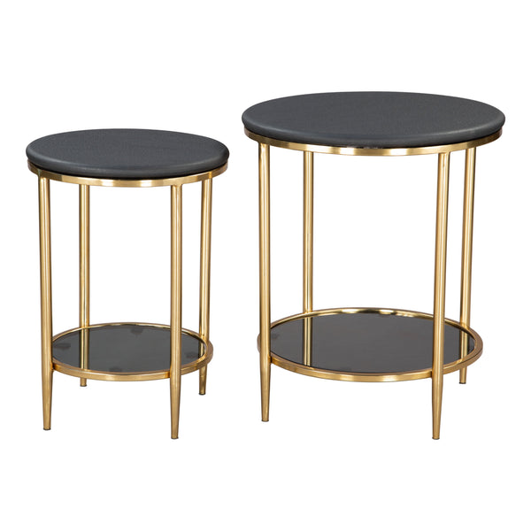 Koper Black Coffee Table Set (2-Piece)