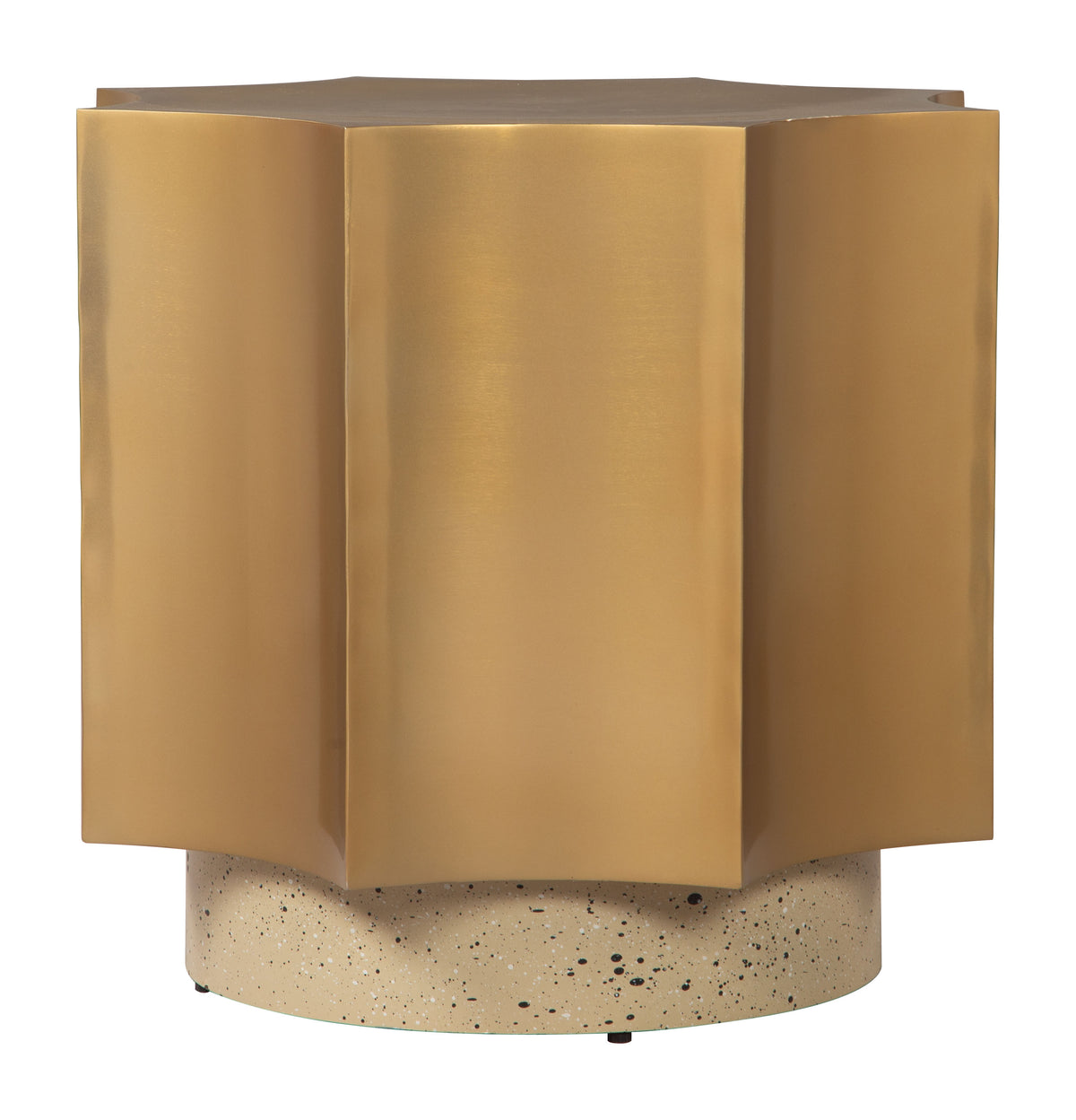 Osam Gold & Beige Side Table