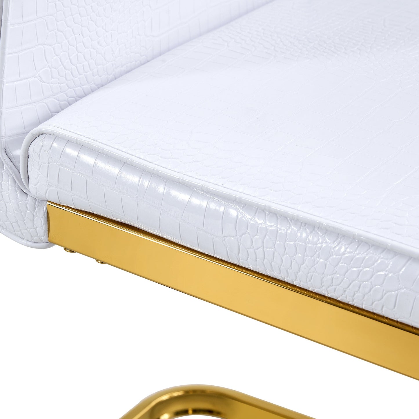 Kinsey White, Gold Legs, Set of 4