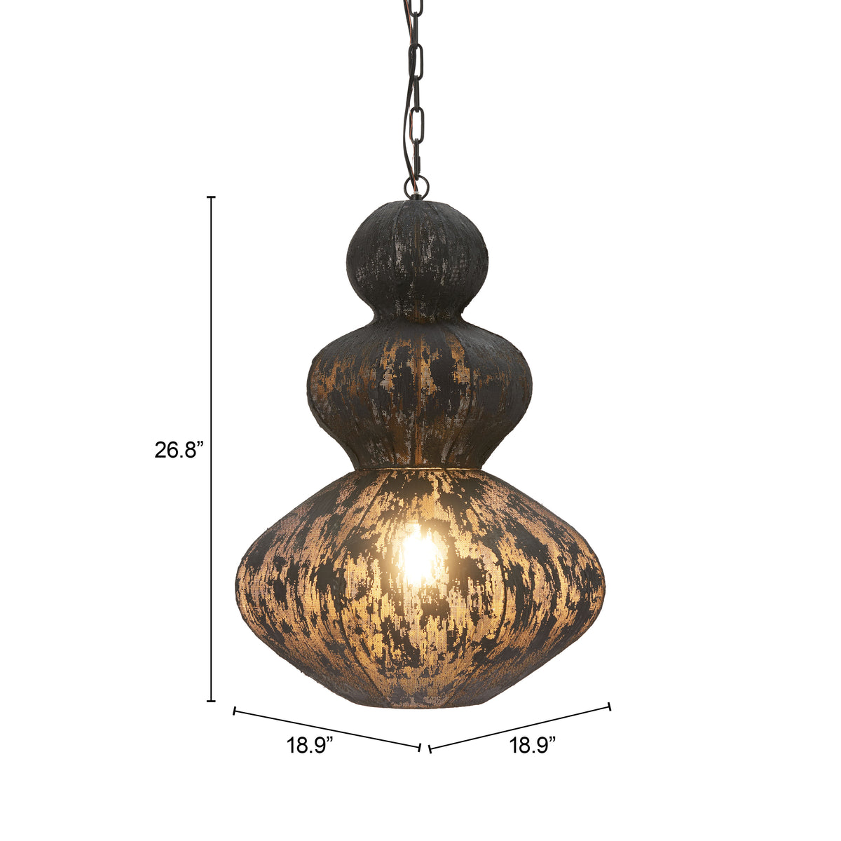 Kali Black Ceiling Lamp