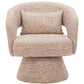 Liva Frosty Brown Swivel Chair