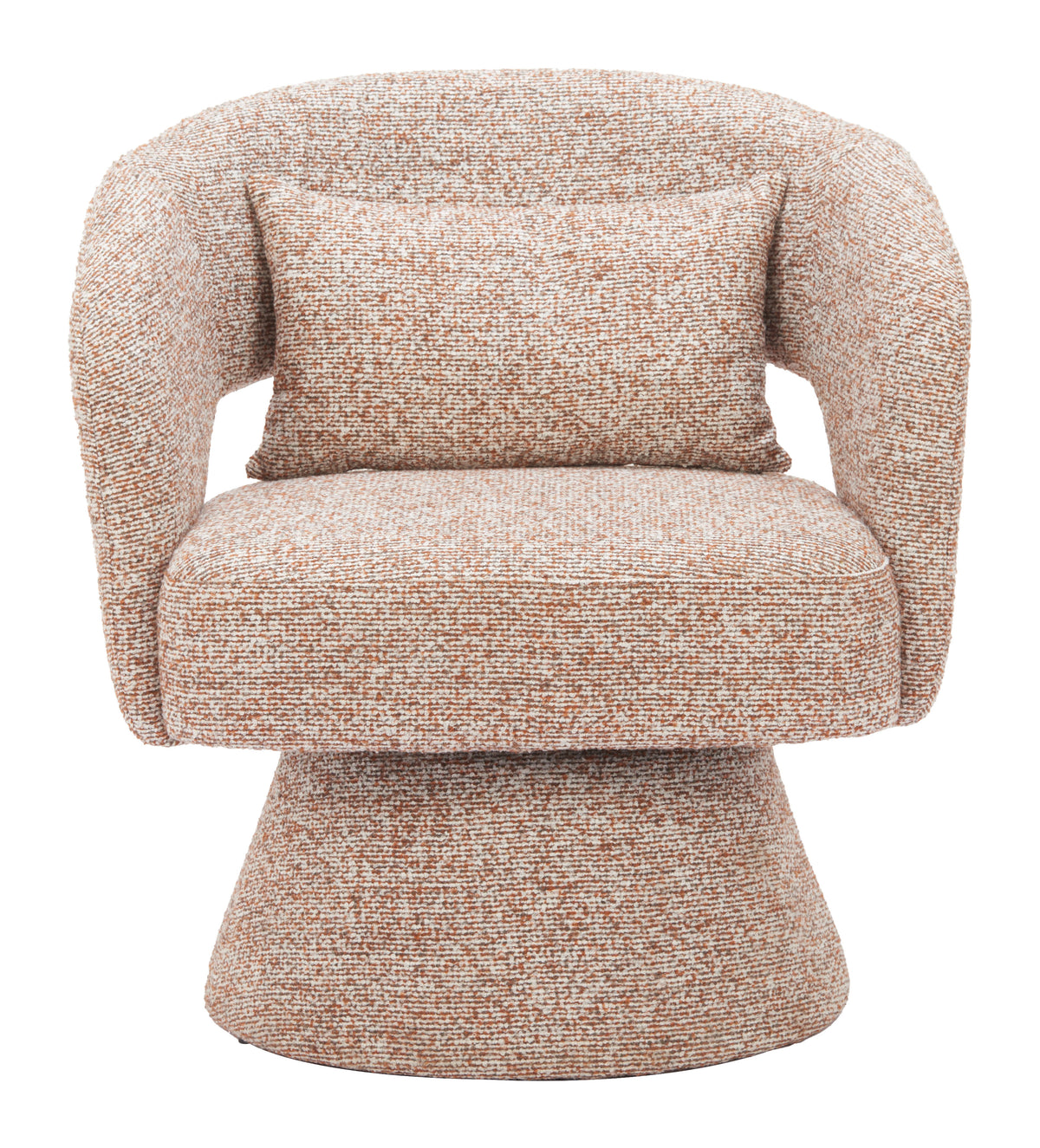 Liva Frosty Brown Swivel Chair