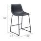 Smart Counter Stool (Set of 2) in Black