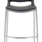 Ace Barstool (Set of 2) in Black & Silver