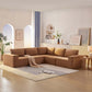 Modern Modular Low Profile Corner Sofa Sectional 116'