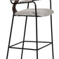 Couva Gray Tweed Barstool (Set of 2)