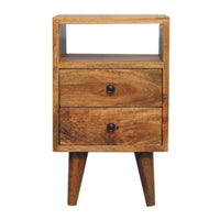 Casimir Oak Solid Wood Nightstand – 11.8