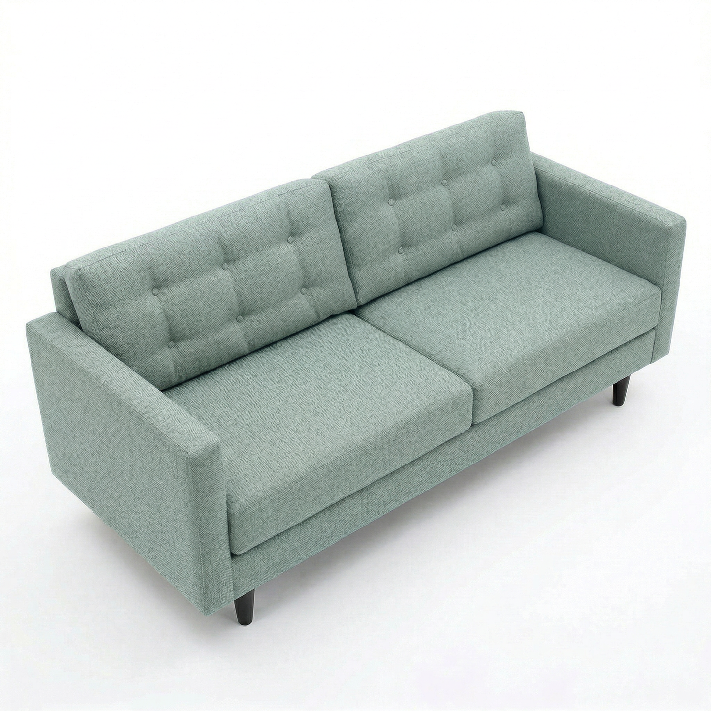 Talmadge Velvet Sofa – 92" Classic American Sofa - Leslie Robins Egg - Fabric (10)