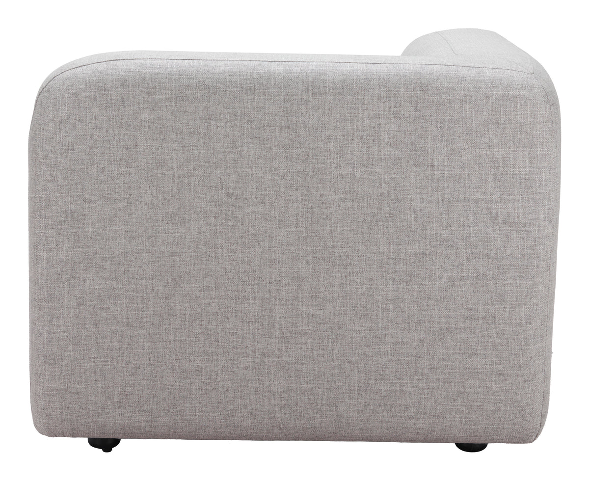 Biak Gray Corner Chair