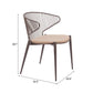 Silues Taupe & Brown Dining Chair (Set of 2)