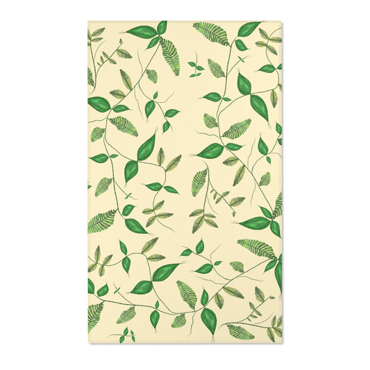 Rectangular Designer Area Rug (Leaves) - Revel Sofa