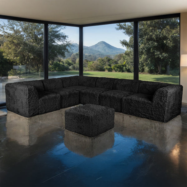 Tanwen Faux Fur Modular L-Sectional – 134