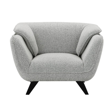 Nayeli Light Gray Boucle Accent Chair – 47"W Accent Chair