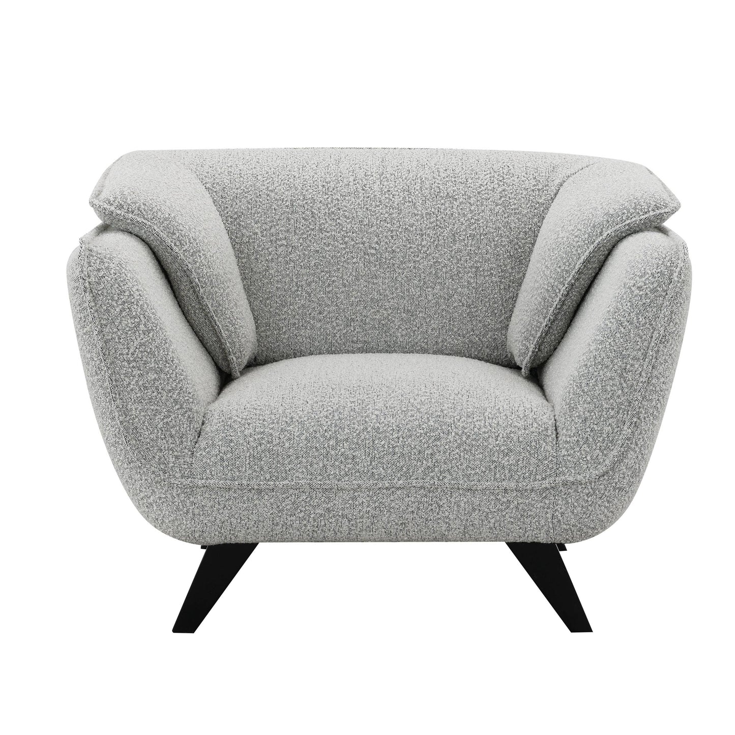 Nayeli Light Gray Boucle Accent Chair – 47"W Accent Chair