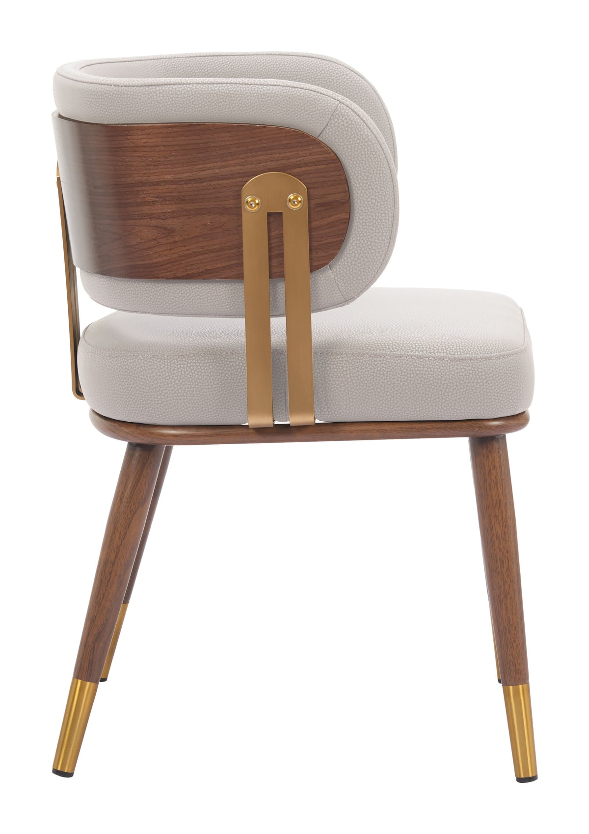 Brew Beige & Walnut Dining Chair