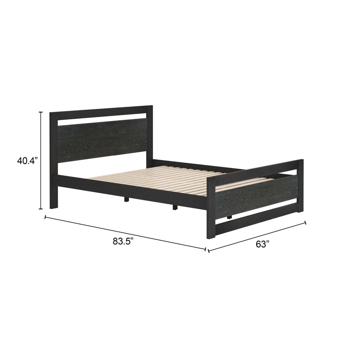 Repos Queen Bed in Black