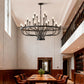Daxton Black Iron 24-Light Chandelier 39.3 inch