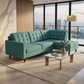 Talmadge Sectional Sofa – 120" L-Shaped, Made in USA - Hepburn Emerald - Fabric (13)