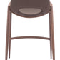 Desi Counter Stool (Set of 2) in Brown & Walnut