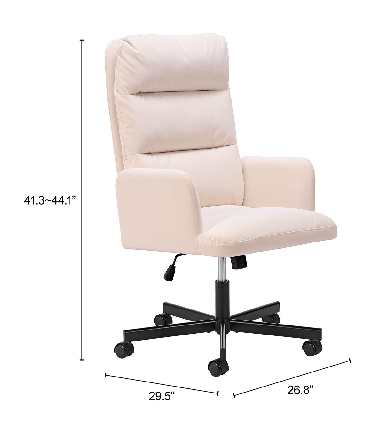 Sable Office Chair in Ivory