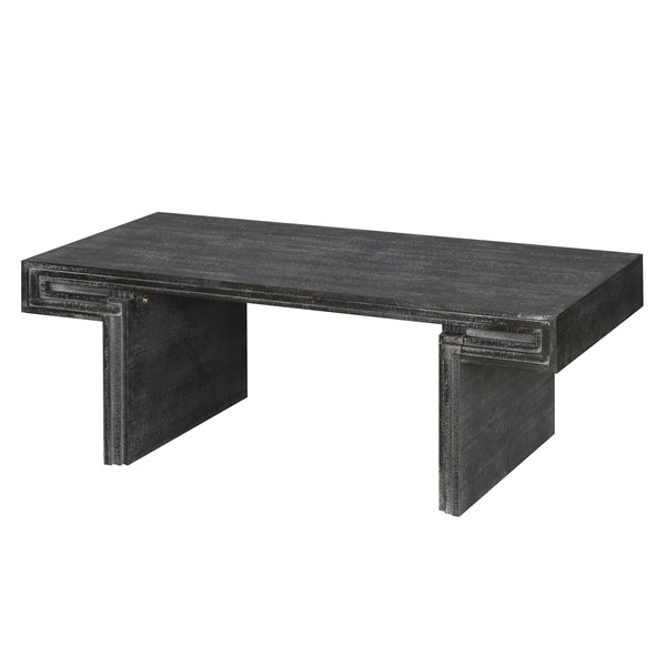 Reeve Antique Black Coffee Table – 48