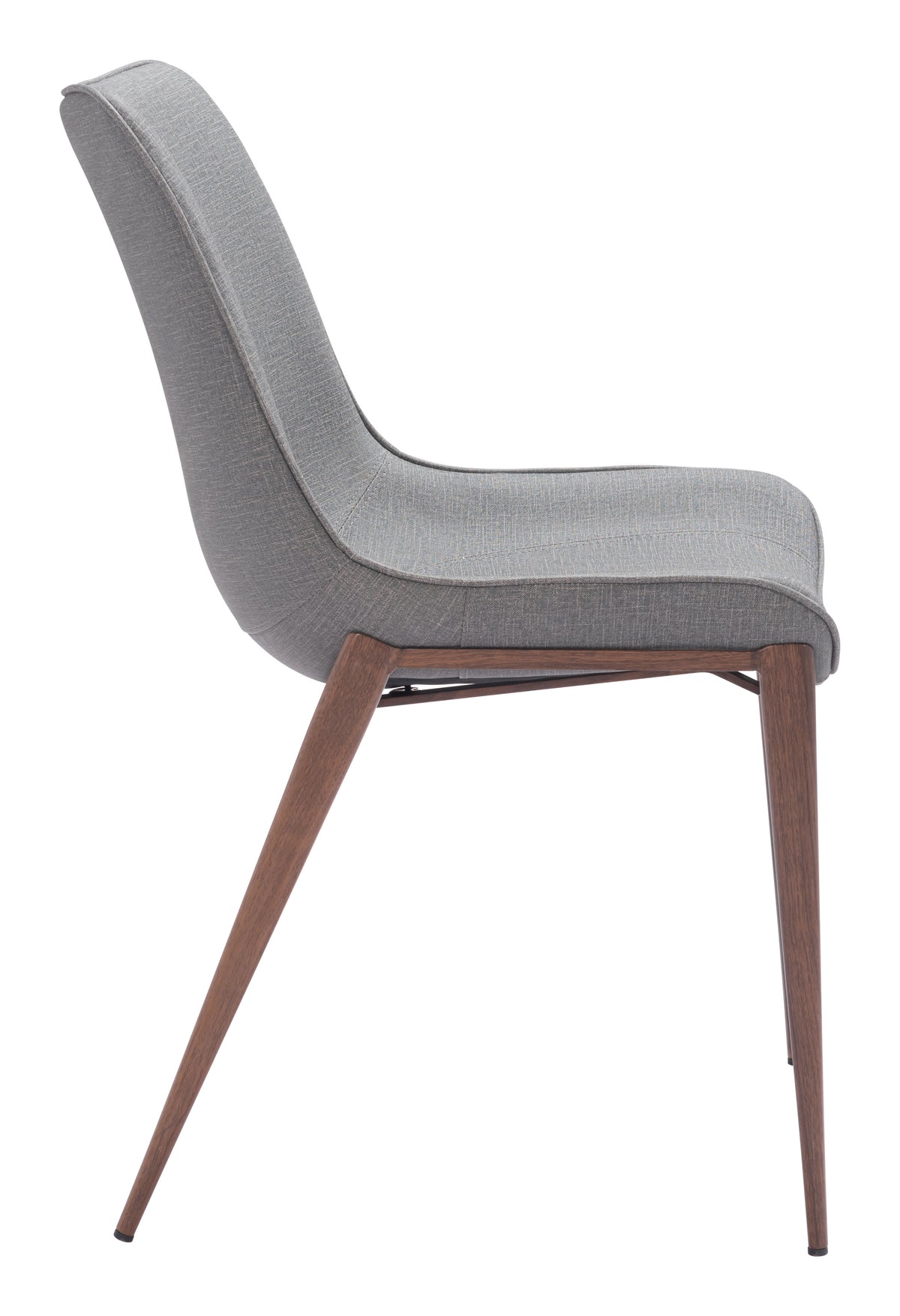 Magnus Dining Chair (Set of 2) in Slate Gray & Walnut