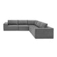 Modern Modular Low Profile Corner Sofa Sectional 116'