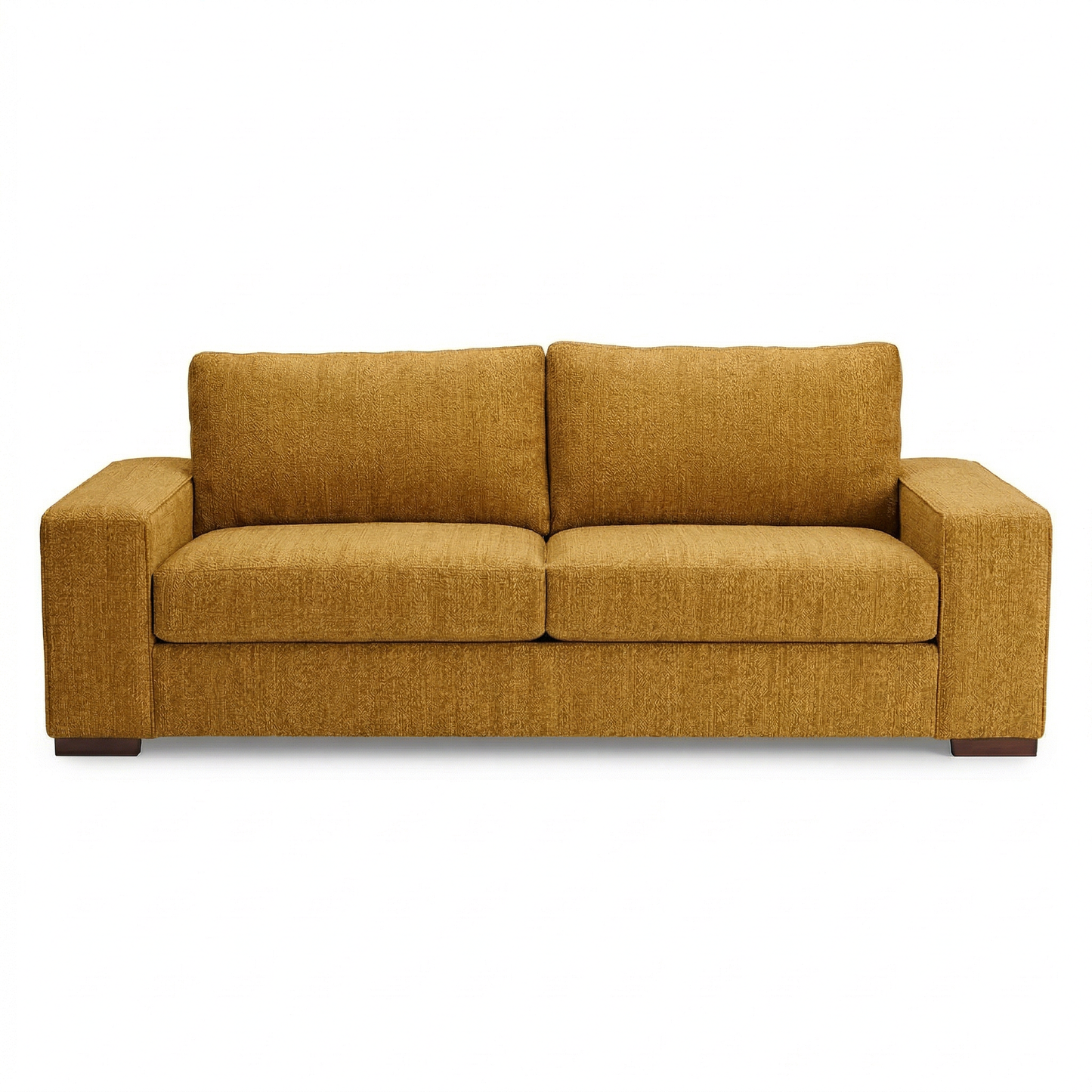 Modena American-Made Sofa – 92" Custom-Fabric 2-Arm Sofa - Yellow Hepburn Chai Tea Fabric (9)