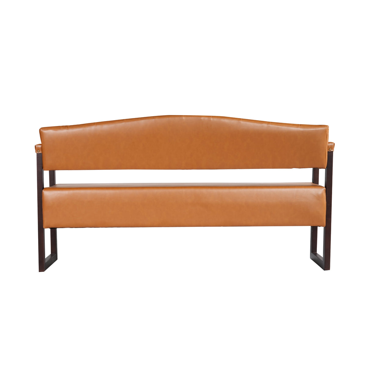Ludlow Button-Tufted Faux Leather Bench Set