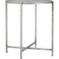 Vetro Silver Side Table