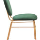 Odessa Green & Gold Dining Chair (Set of 2)