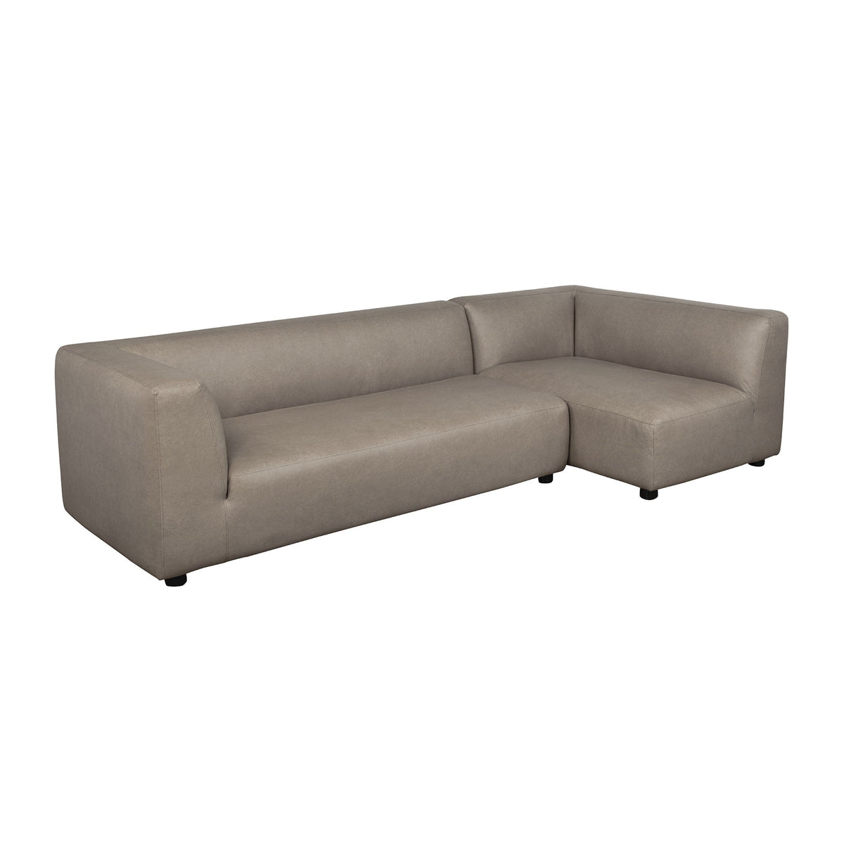 Lukas 2-piece sectional with right-facing chaise in taupe