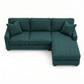 Clifford L-Shaped Sectional Sofa – Made in USA, 9 Fabric Options - Hepburn Teal - Fabric (8)