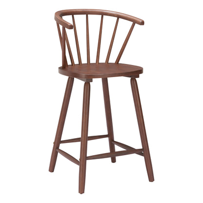 Stenger Counter Stool (Set of 2) in Walnut