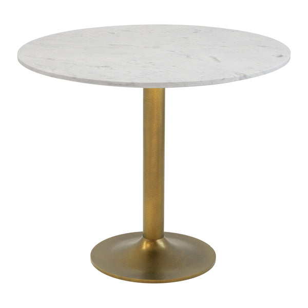 Fullerton White & Gold Dining Table