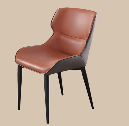 Marlowe Faux Leather Dining Chairs – 31.9" Metal-Leg Set of 2 (2 Colors)