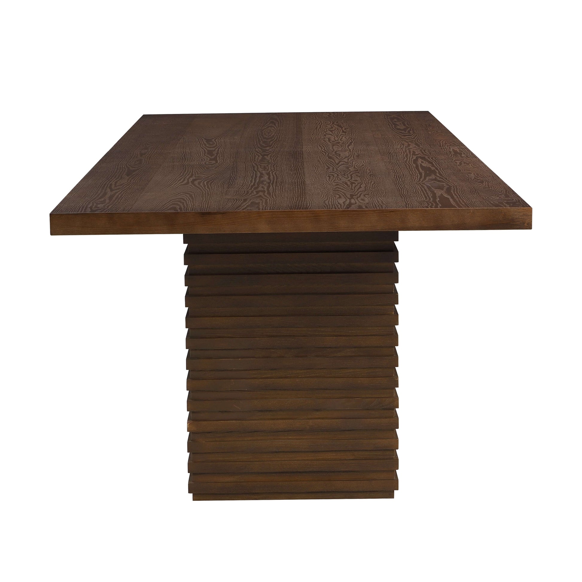 95-Inch Modern Walnut Dining Table for 8 showcasing a bold design and spacious surface as a stylish dining table.