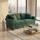 Irlanda Classic Sofa – 92" Rolled-Arm Made-in-USA Sofa - Velvet Antique Kelly Green - Velvet (12)