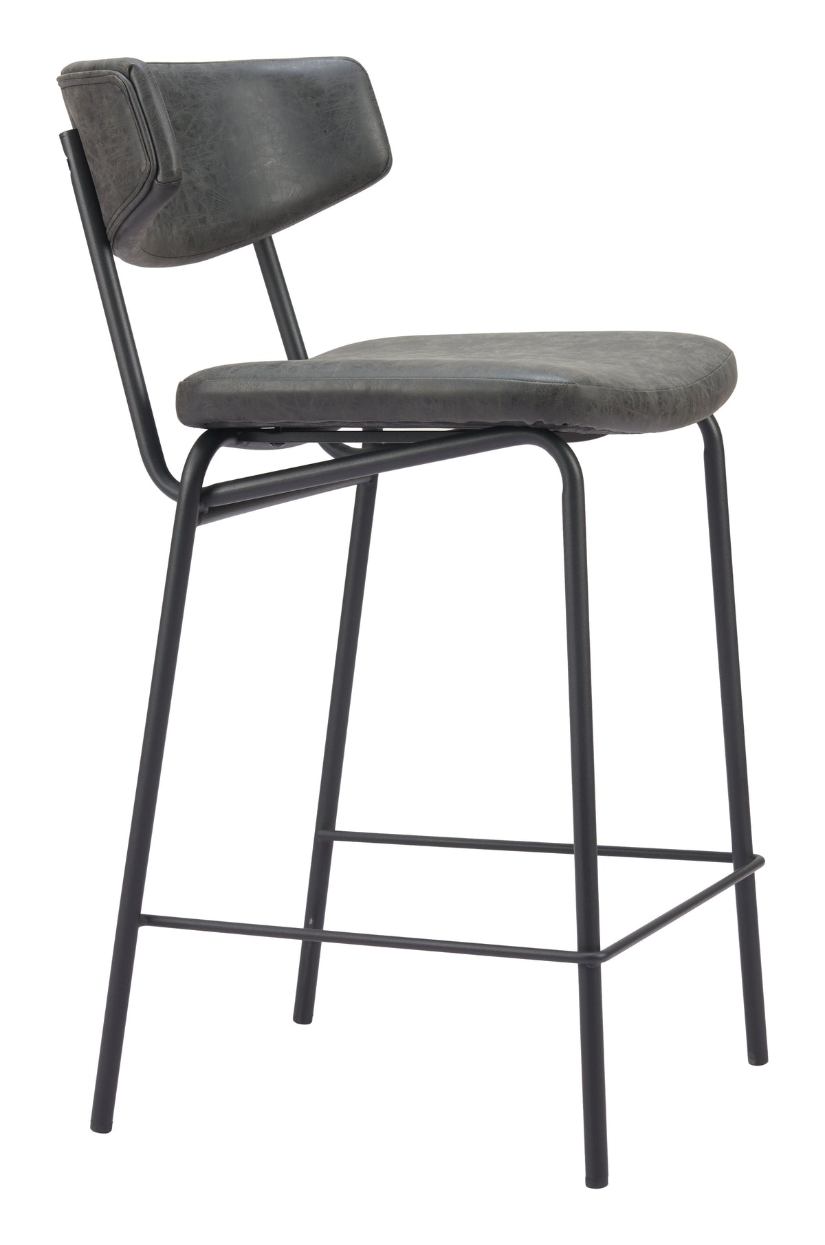 Charon Counter Stool (Set of 2) in Vintage Black