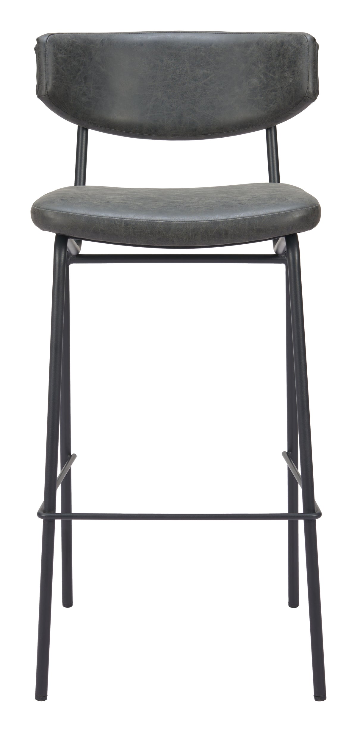 Charon Barstool (Set of 2) in Vintage Black