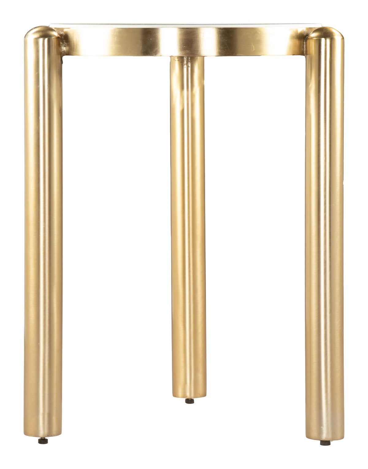 Noan White & Gold Side Table