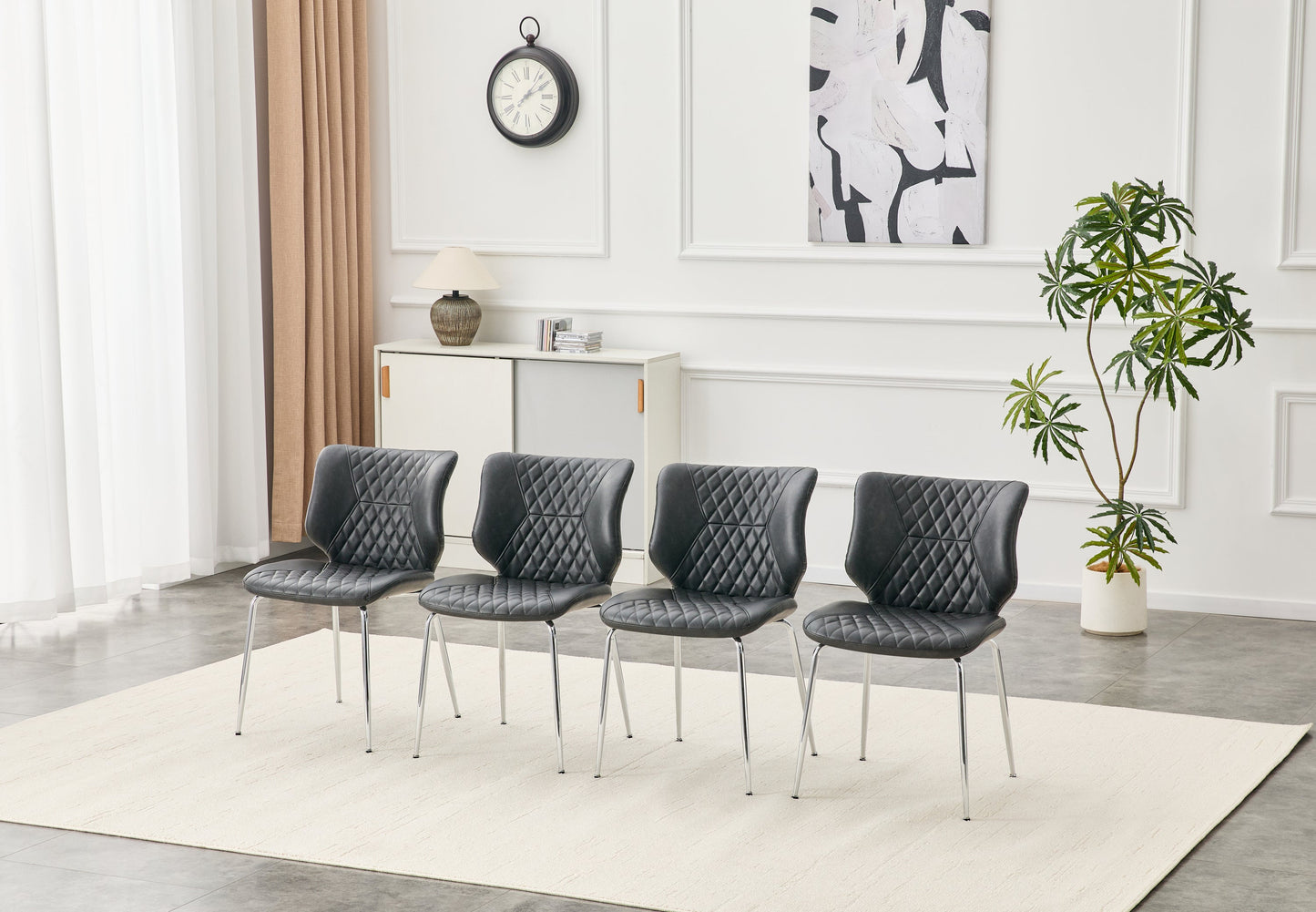 Cedric Dark Gray Set of 4
