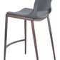 Ace Counter Stool (Set of 2) in Dark Gray & Walnut