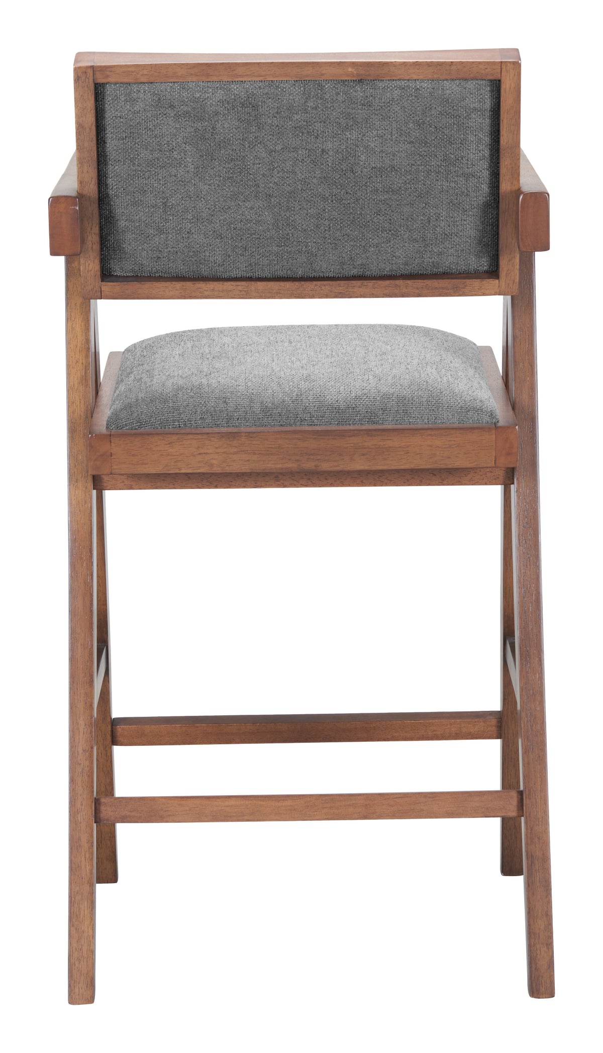 Delhi Gray & Walnut Counter Stool (Set of 2)