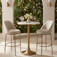 Bite Bar Table in Beige & Gold