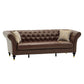 Barrington Faux Leather Chesterfield Sofa